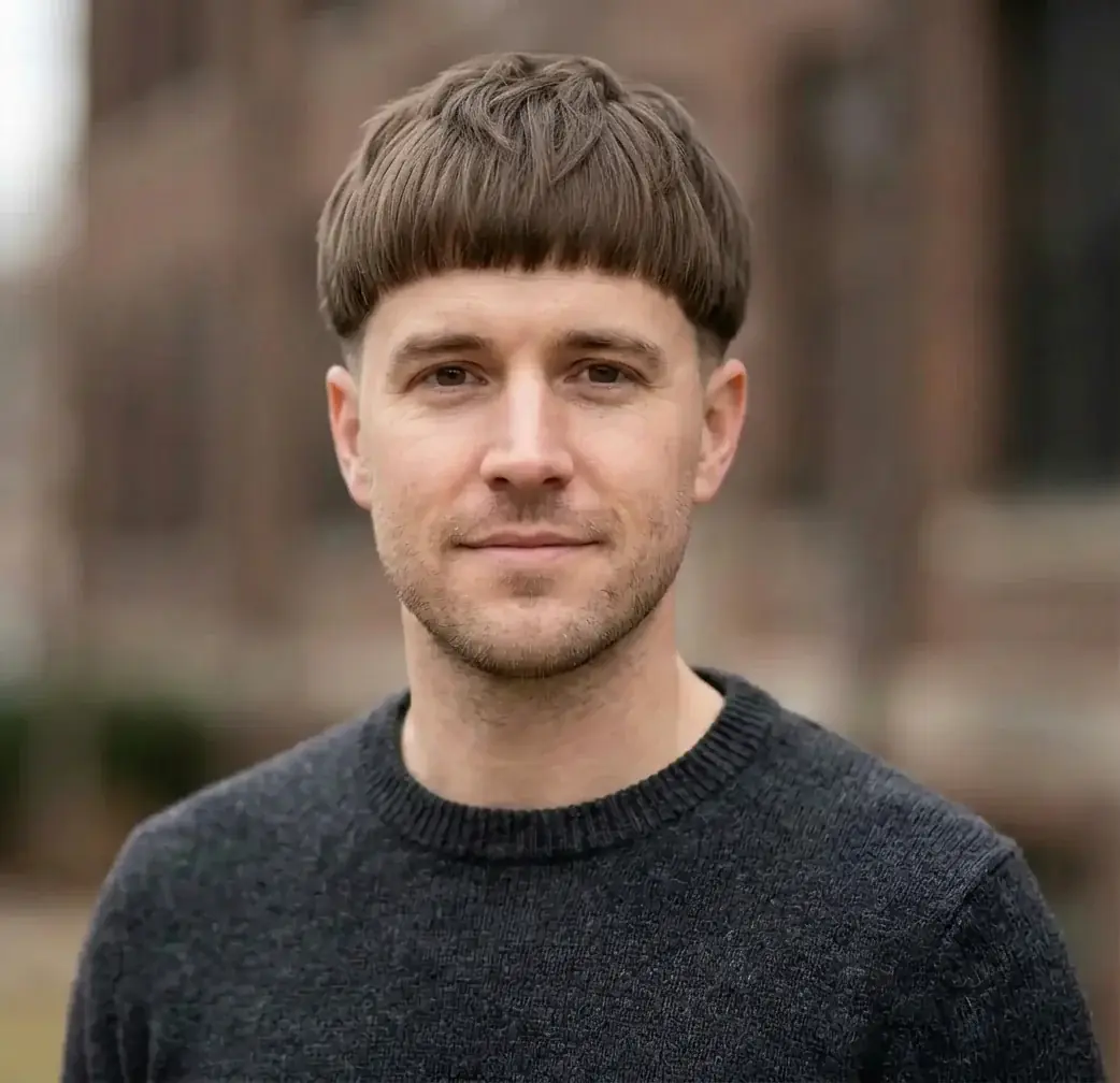 Modern Bowl Cut hairstyle for Men
