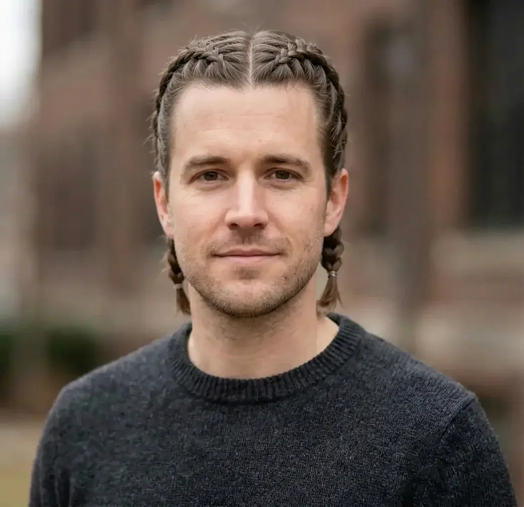 Dutch Braids hairstyle for Men