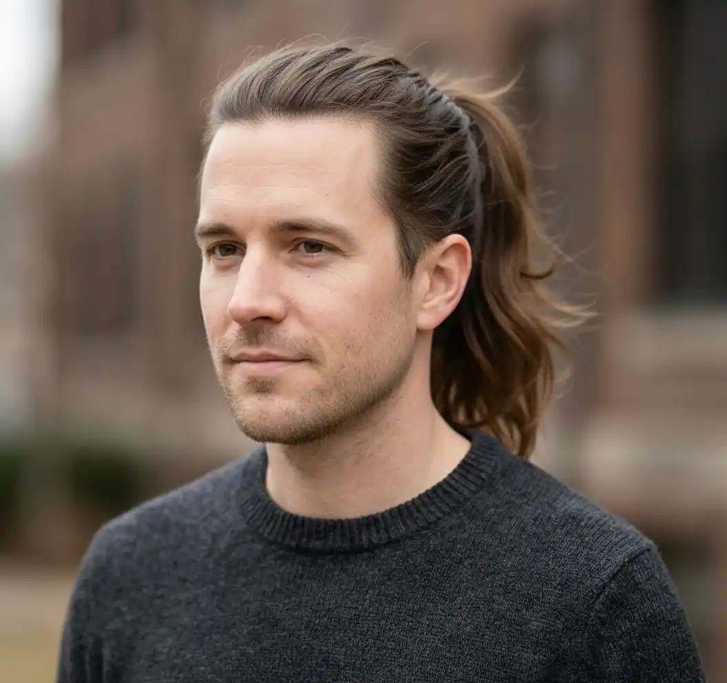 High Ponytail hairstyle for Men