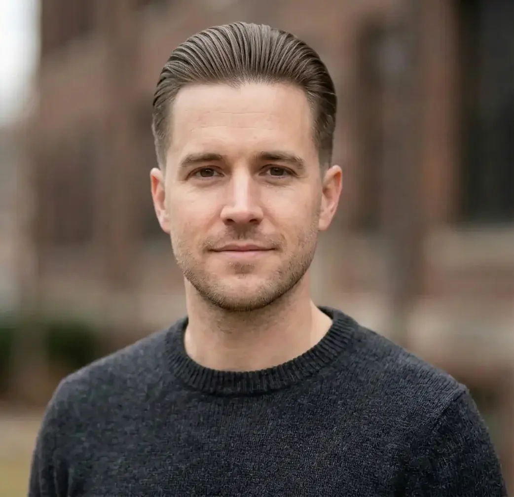 Slick Back hairstyle for Men