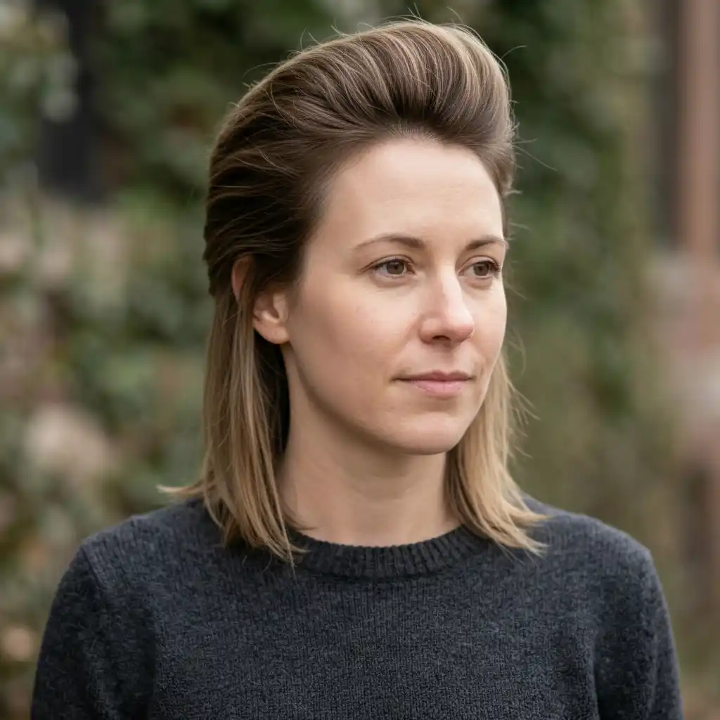 Classic Pompadour hairstyle for Women